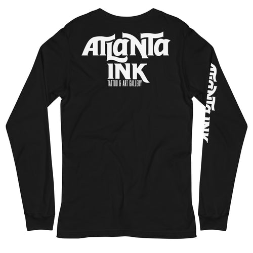 ATLANTA INK Logo Black Long Sleeve Shirt