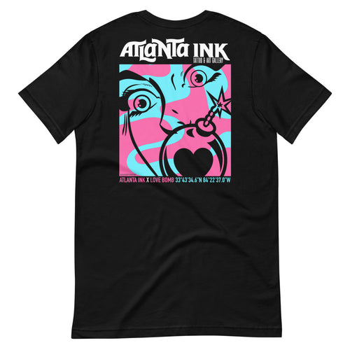 ATLANTA INK x LOVE BOMB Black Shirt